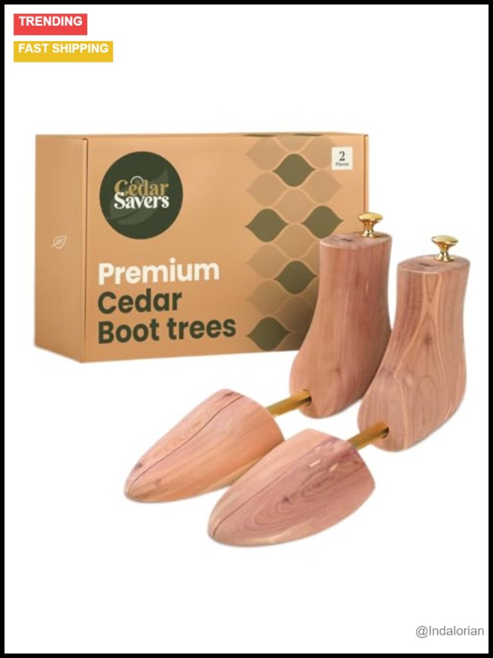 Cedar Boot Tree for Men Aromatic Wood Boot Shaper with Storage Bag